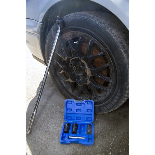5pc Locking Wheel Nut Removers Grip & Twist Sockets Damaged Rounded Bolt 17-22mm - Picture 7 of 12