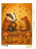 Calvendo Puzzle Tea Time In The Forest | 1000 Pieces, Finished Size 25.2 × 18.9