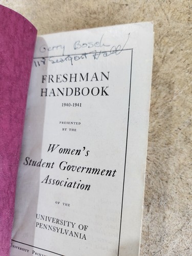 Freshman Freshman Handbook 1944 Universidad de Penna (CK 2) - Imagen 2 de 5