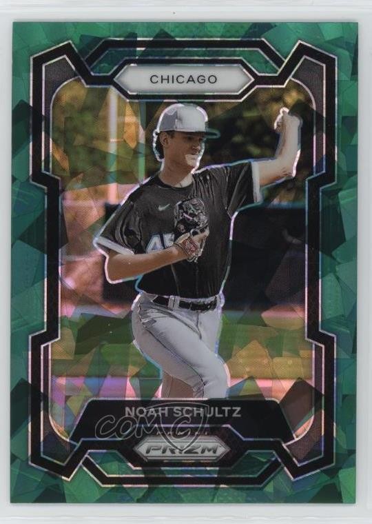 2024 Panini Prizm Green Ice Prizm Noah Schultz #297 a2v