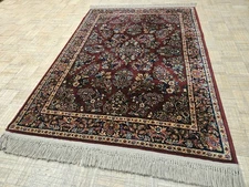 4x6 KARASTAN ANTIQUE RED SAROUK 700 - 785 100% WOOL RUG - EXCELLENT CONDITION
