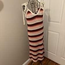 ZARA Womens Limited Edition Crochet Maxi Dress Size M NWT