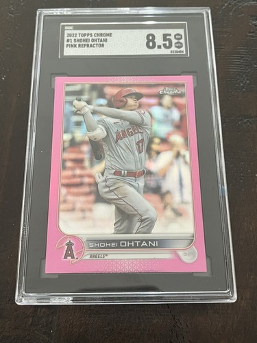 2022 Topps Chrome - Shohei Ohtani #1 Pink Refractor SGC 8.5