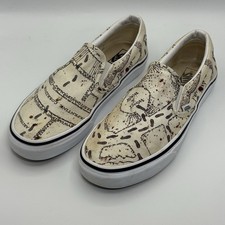VANS x Harry Potter Marauders Map Slip On Trainers UK 7, EU 40.5, US Men 8