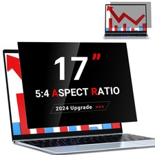 Laptop Privacy Screen 17 Inch 54 Removable Anti Blue Light Glare Black Filter