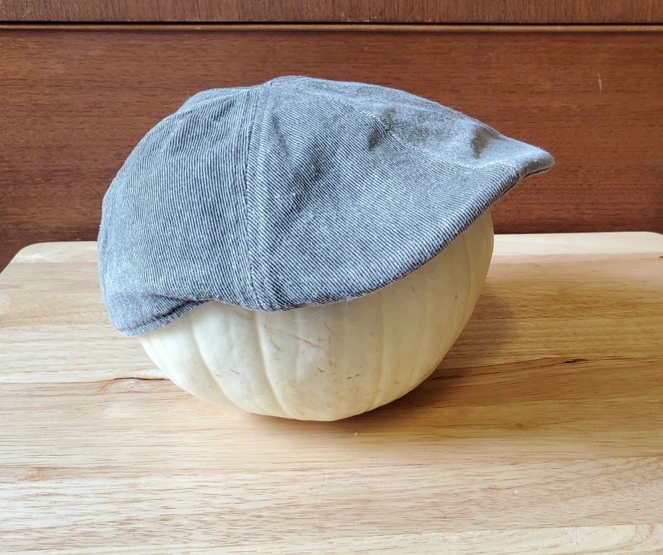 Sombrero de Newsboy Polo Ralph Lauren L/XL Gris Verde Algodón Poli USPA Logo Bordado Foto 4 de 4