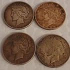 peace dollar lot of 4 1922,1923,1924,1925