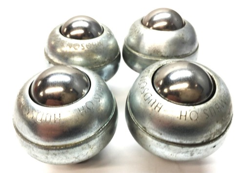 Hudson Bearing Stud Mounted Steel Ball Transfer Roller SBT-1 [Lot of 4] USED