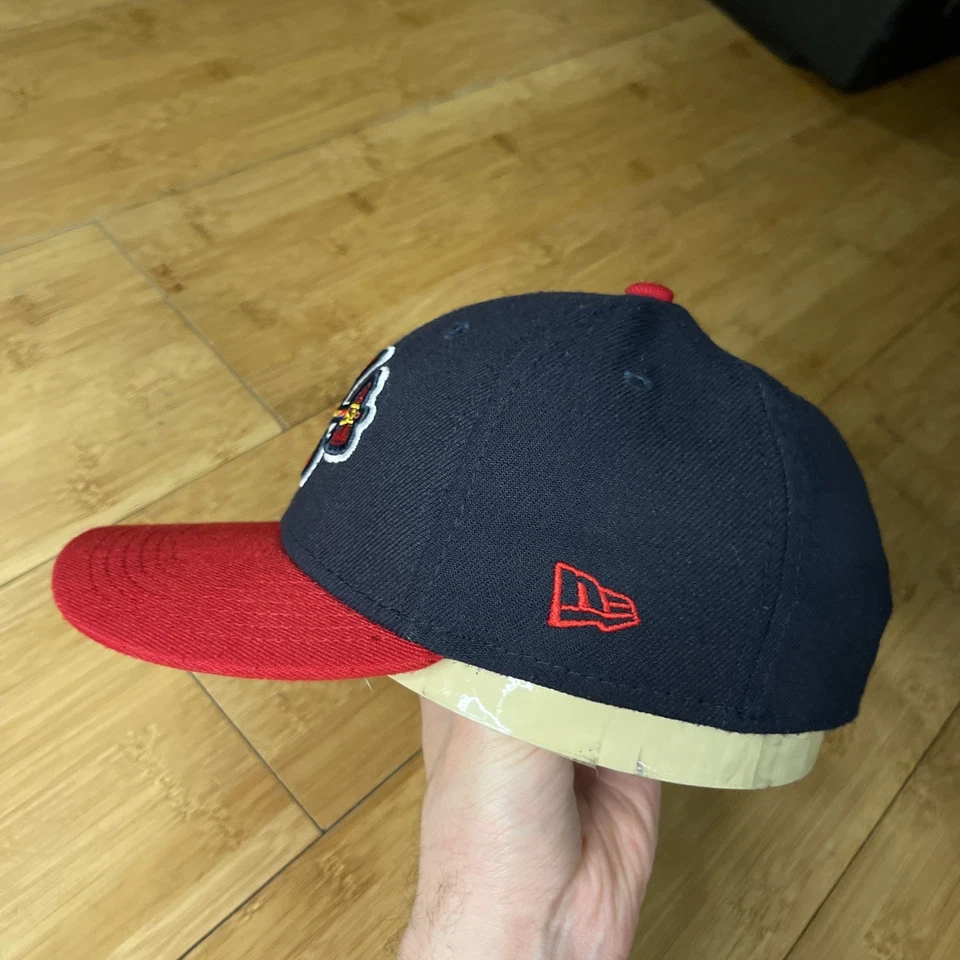New Era 39THIRTY CHILD/YOUTH Atlanta Braves 2Tone Flex Stretch Fitted Hat Kids - Image 3 of 4
