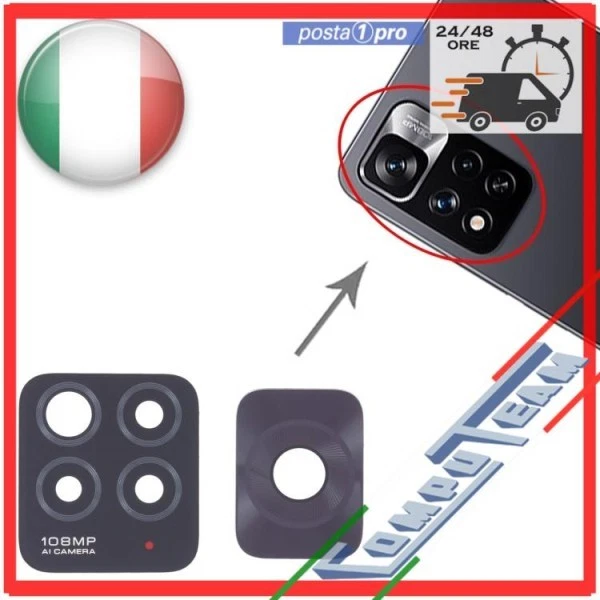 Vetro Lente camera Xiaomi Redmi Note 11 Pro 4G vetrino fotocamera - Immagine 3 di 3