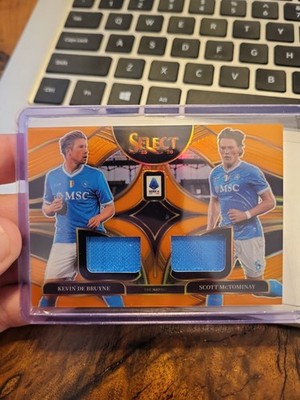 2025-26 Panini Select Serie A Kevin De Bruyne Scott McTominay Dual Patch #'d/49