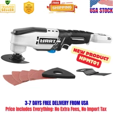 HART 20-Volt Cordless Oscillating Multi-Tool with Accessories (No Battery)