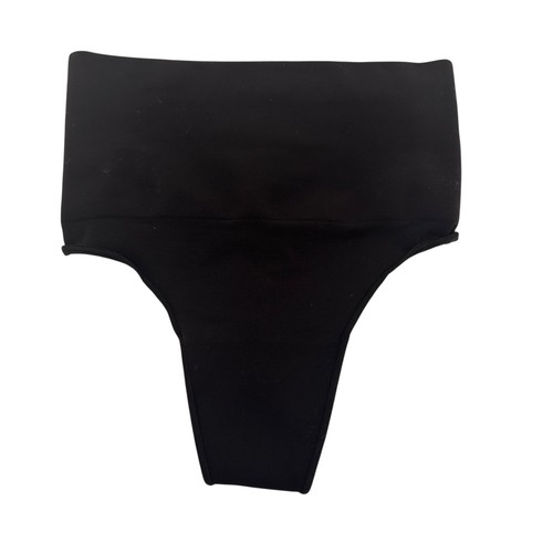 Skims Core Control Tanga schwarz Onyx neu ohne Etikett Größe Small/Medium