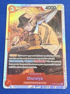 Shuraiya One Piece TCG Emperors of the New World OP06-009 Super Rare - PWE