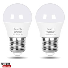 LED Refrigerator Light Bulb 40W Equivalent 120V A15 Fridge Waterproof Bulbs 5...