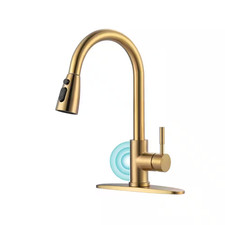 Single Handle Pull down Sprayer Kitchen Faucet with Touchless Sensor Stainless S