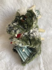 Folkmanis Fuzzy Dragon Stage Hand Puppet Plush Green Fantasy Monster