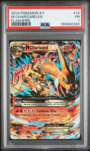 M Charizard-EX graded PSA 1 for sale on eBay