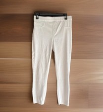 Spanx Women's Size M Jean Stretch Ankle Leggings Cotton Blend White 20018R