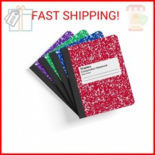 STAPLES Composition Notebook, 9.75  x 7.5  , Wide Ruled, 100 Sheets, Assorted Cov