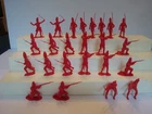 Marx Revolutionary War / 2 Full set of 12 British Grenadiers. 1990's Recasts.
