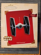 Hallmark 2003 Keepsake Ornament TIE Fighter Star Wars Magic Sound