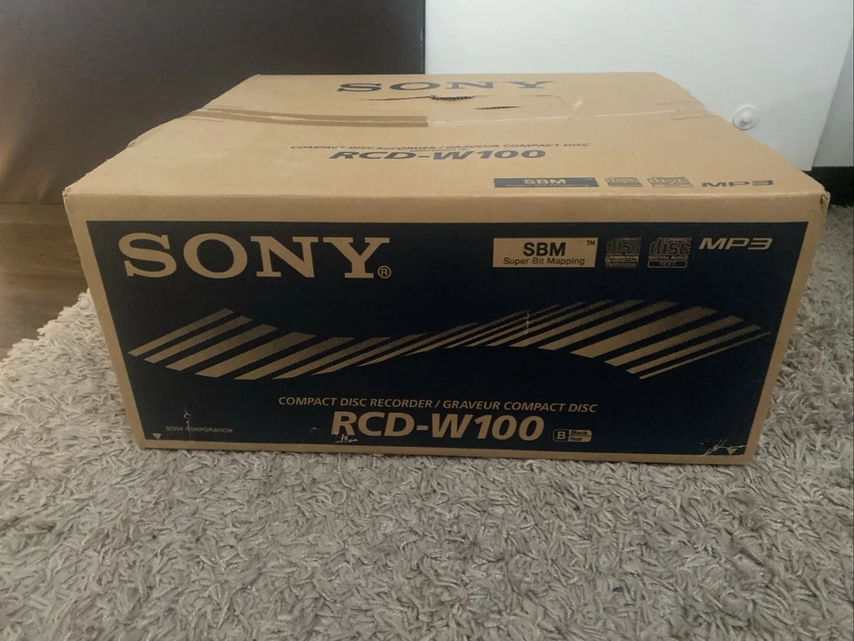 SONY RCD-W100 CD Player & CD Recorder twin deck - NEW - Image 2 of 4