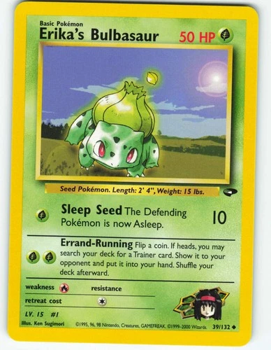 Erika's Bulbasaur - 39/132 Gym Challenge - Pokémon TCG - 2000
