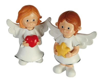 Schutzengel 18cm Mädchen oder Junge Figur neutral oder mit Namensgravur #78-5359