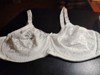 Bali Lace 'n Smooth Underwire Bra 40C Seamless Full Coverage Stretch Cup 3432