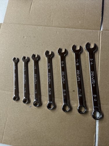 Wright tools 7 piece SAE combination wrench set 12 pt. 3/8” to 3/4” USA made - Picture 2 of 4