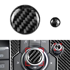 Carbon Fiber Interior Volume Button Trim For Mazda 3 For Mazda 6 Cx-5 Cx-9 16-21
