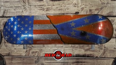 Benutzerdefinierte Hand Süßigkeiten Farbe US FLAGGE Skateboard Kunst Wand Deck Dekor
