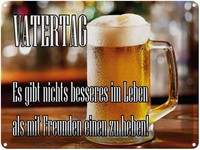 Blechschild 30X40 Cm Vatertag Nichts Besseres Bier Spruch Zitat Deko Geschenk Me