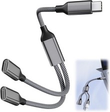 USB C Splitter 2 Port 2 In 1 Type C Male to Dual USB C Female Adapter USB Double
