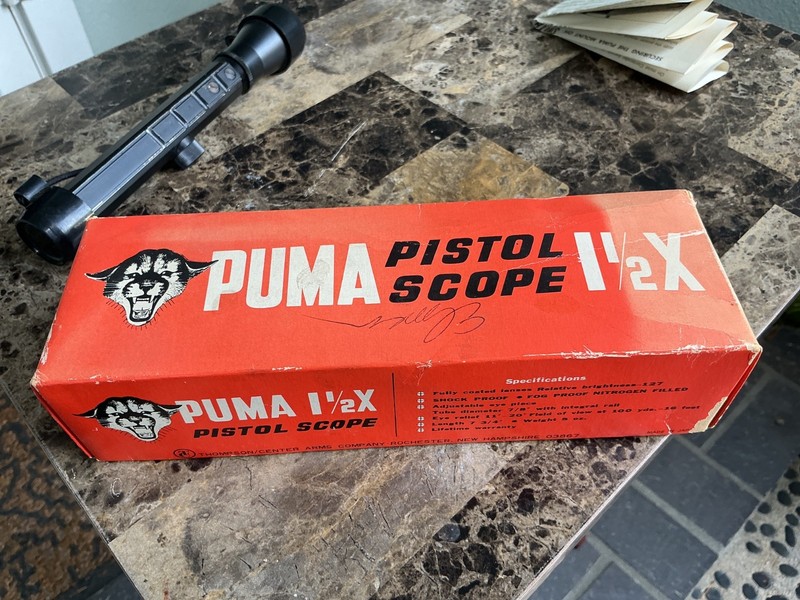 Thompson Center Arms Puma Pistol Scope 1 1/2 Vintage 1.5