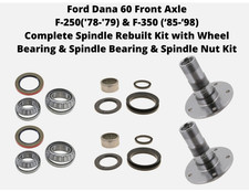 Dana 60 Front 85-97 Ford F350 Complete Spindle Wheel Spindle Bearing Kit Dana 60 Front 85-97 Ford F350 Complete Spindle Wheel Spindle Bearing Kit