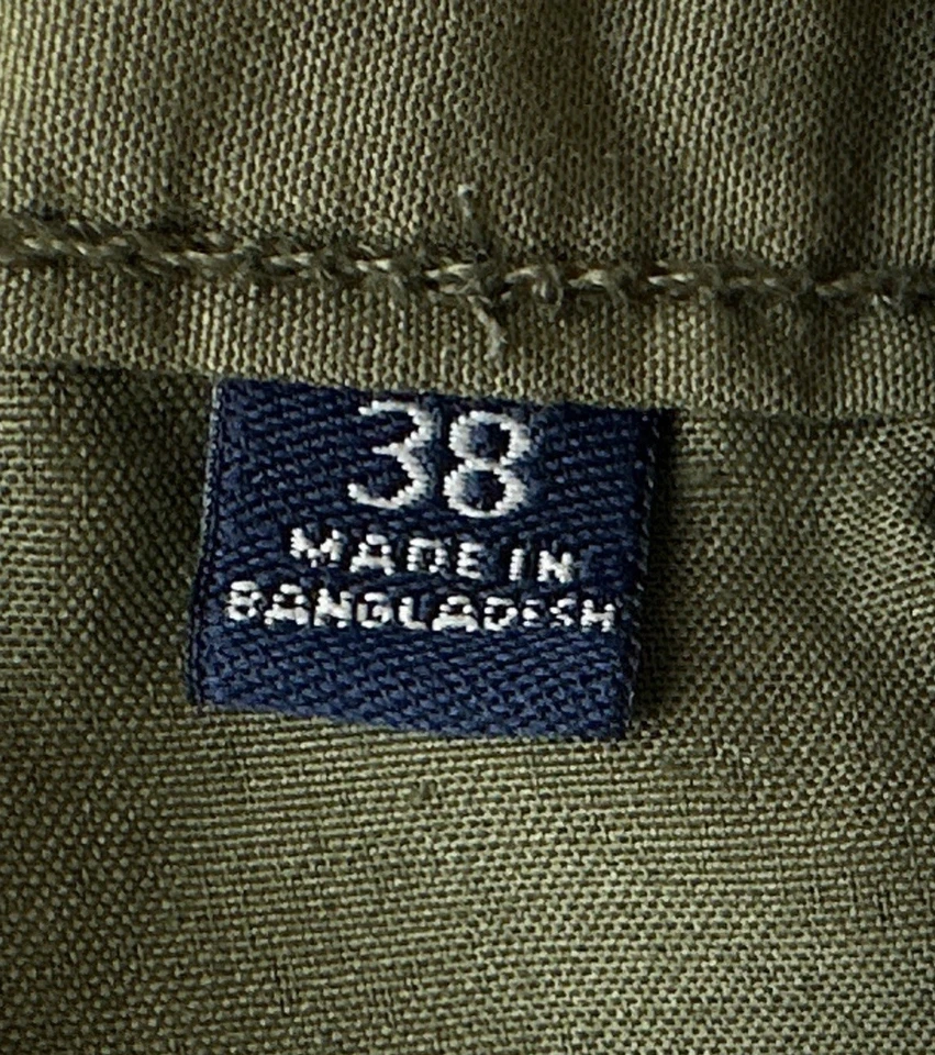 Pantalones Cortos Jachs New York Para Hombre 38 Mezcla de Lino Verde Oliva Foto 3 de 4