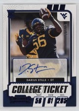 2021 Panini Contenders Draft Picks Game Ticket Blue 18/99 Darius Stills Auto lz7