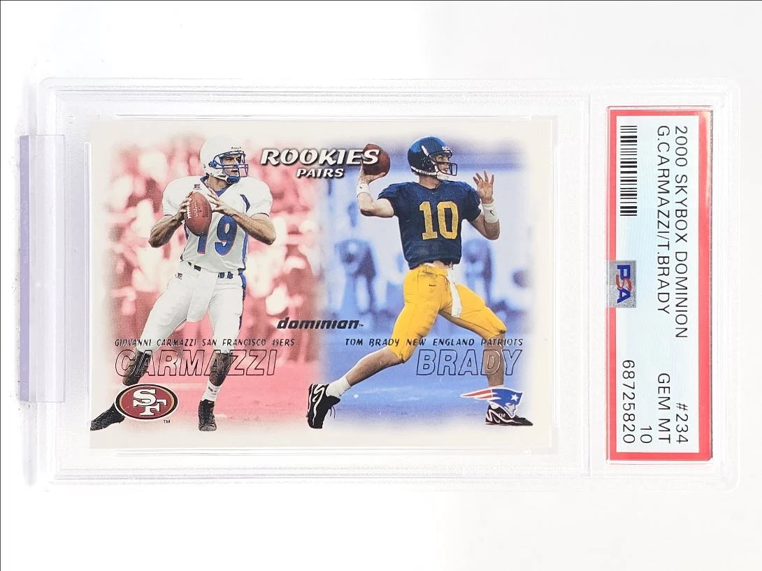 Tom Brady Football Grade 10 Rookie Sports Trading Cards