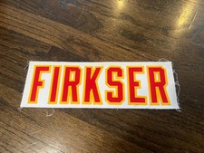 KANSAS CITY CHIEFS GAME USED ? ISSUED JERSEY NAMEPLATE W ANTHONY FIRKSER HARVARD
