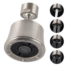 Faucet Aerator 4 Modes, 360  Swivel Faucet Sprayer Head, Brushed Nickel
