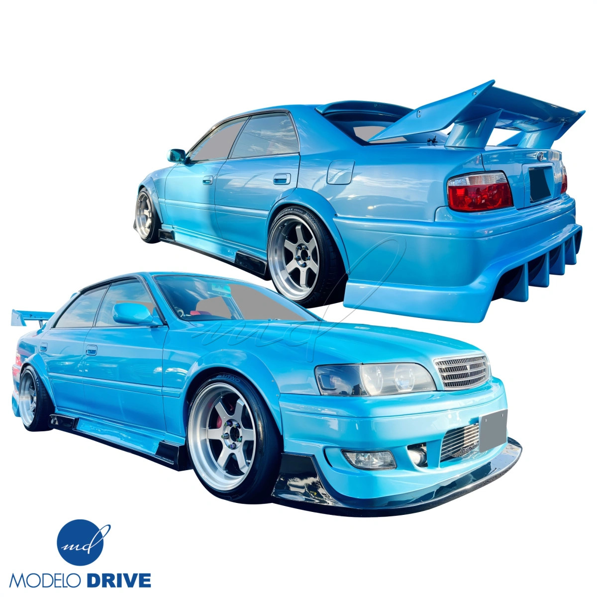 なやおきどり ModeloDrive FRP ORI RACE Body Kit 4pc (JZX100) for Chaser Toyota