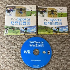 Wii Sports Nintendo Wii 2007 With Cardboard Sleeve Manual Tested And Works