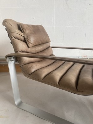 Ilmari Lappalainen Lounge Chair & Ottomane ''Pulkka'' for ASKO