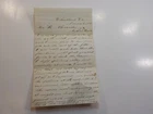 Civil War Letter 1862 Hardtack Worms Eat March Battle Wheatland Virginia Signed