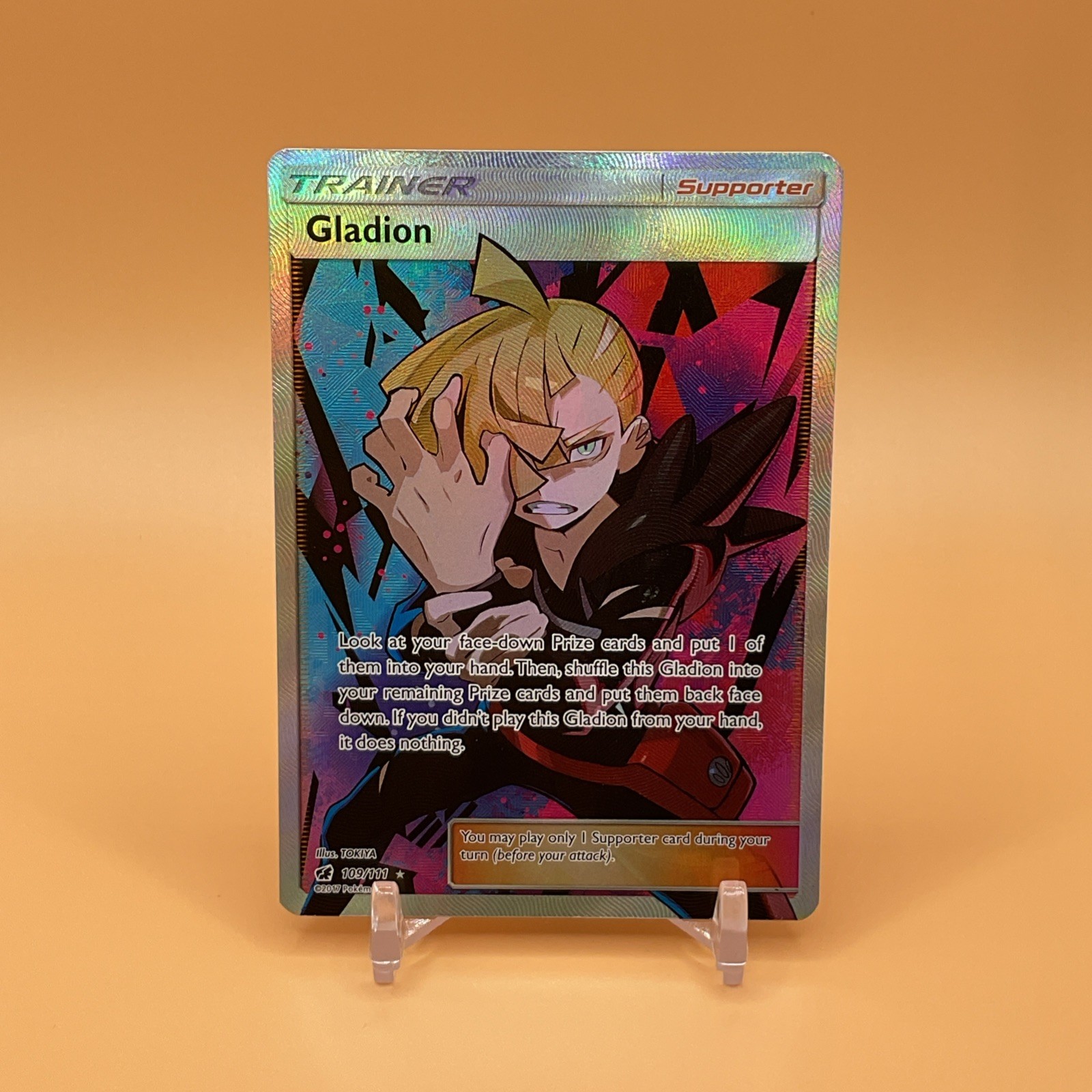 Gladion 109/111 - S&M Crimson Invasion - Pokemon TCG - NM