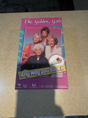 Board game titled 'The Golden Girls: Any Way You Slice It' by Cardinal Games