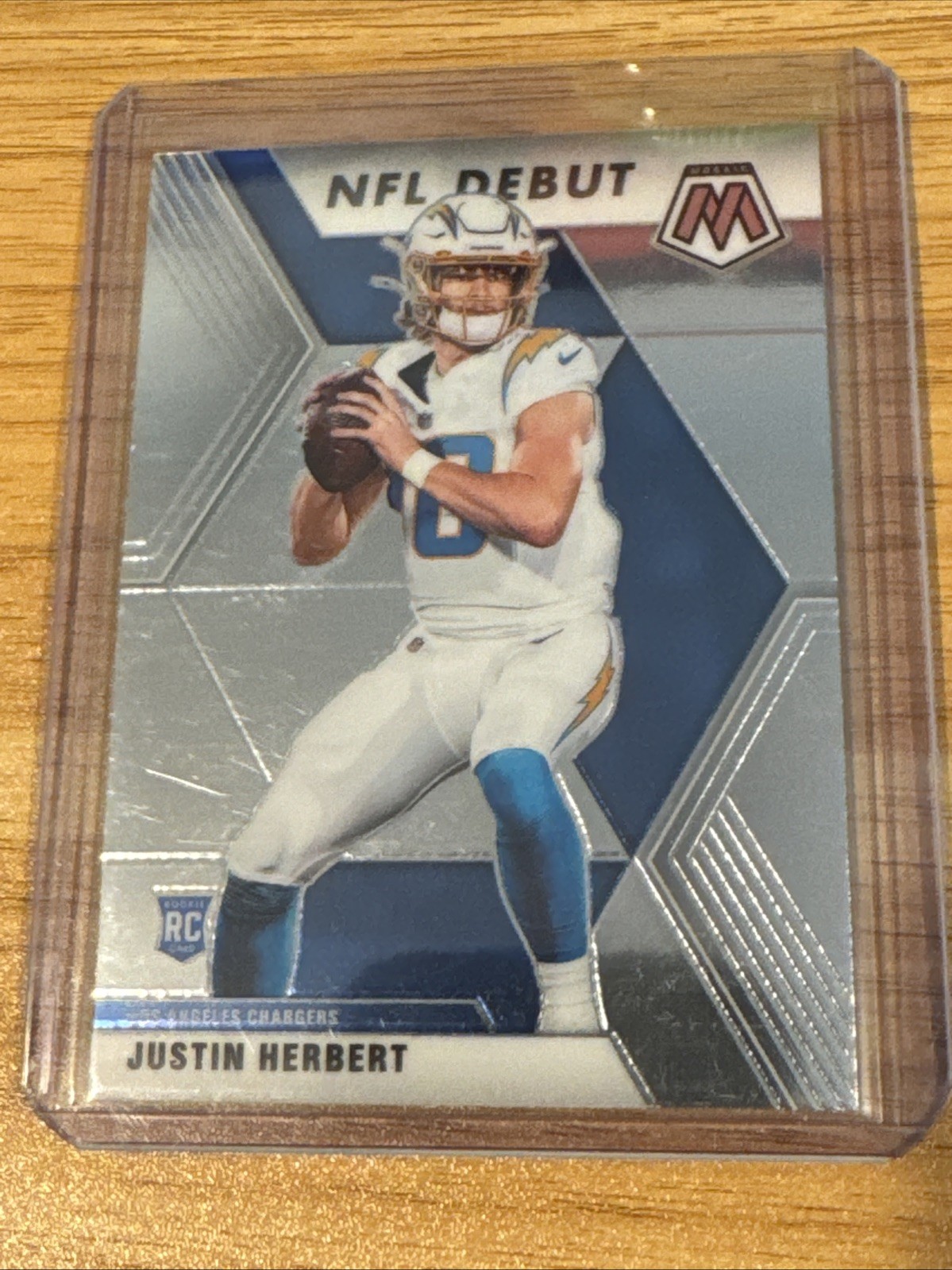 2020 Justin Herbert Panini Mosaic Football "NFL Debut" Rookie Chargers QB