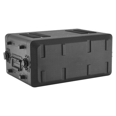 Uimoso 4U Rack Koffer 260mm Rackcase mit Mikrofonfach für Rackmount-Equipment